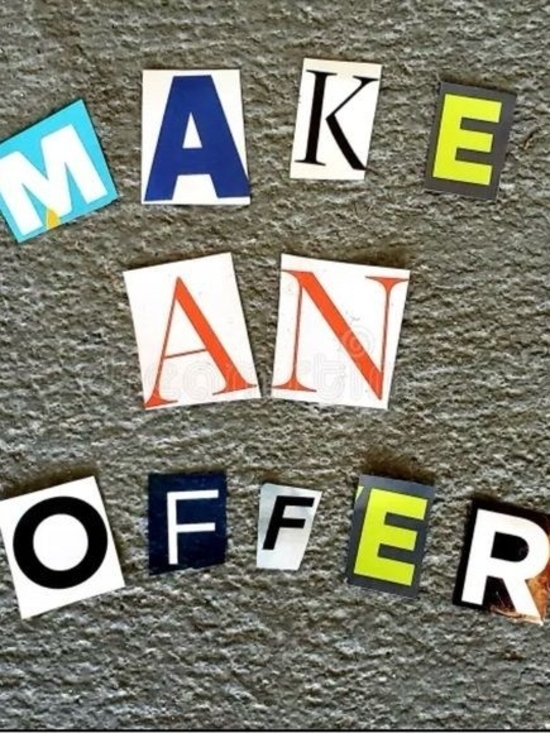 Other - Colorful Magazine Letter Collage - "Make an Offer"